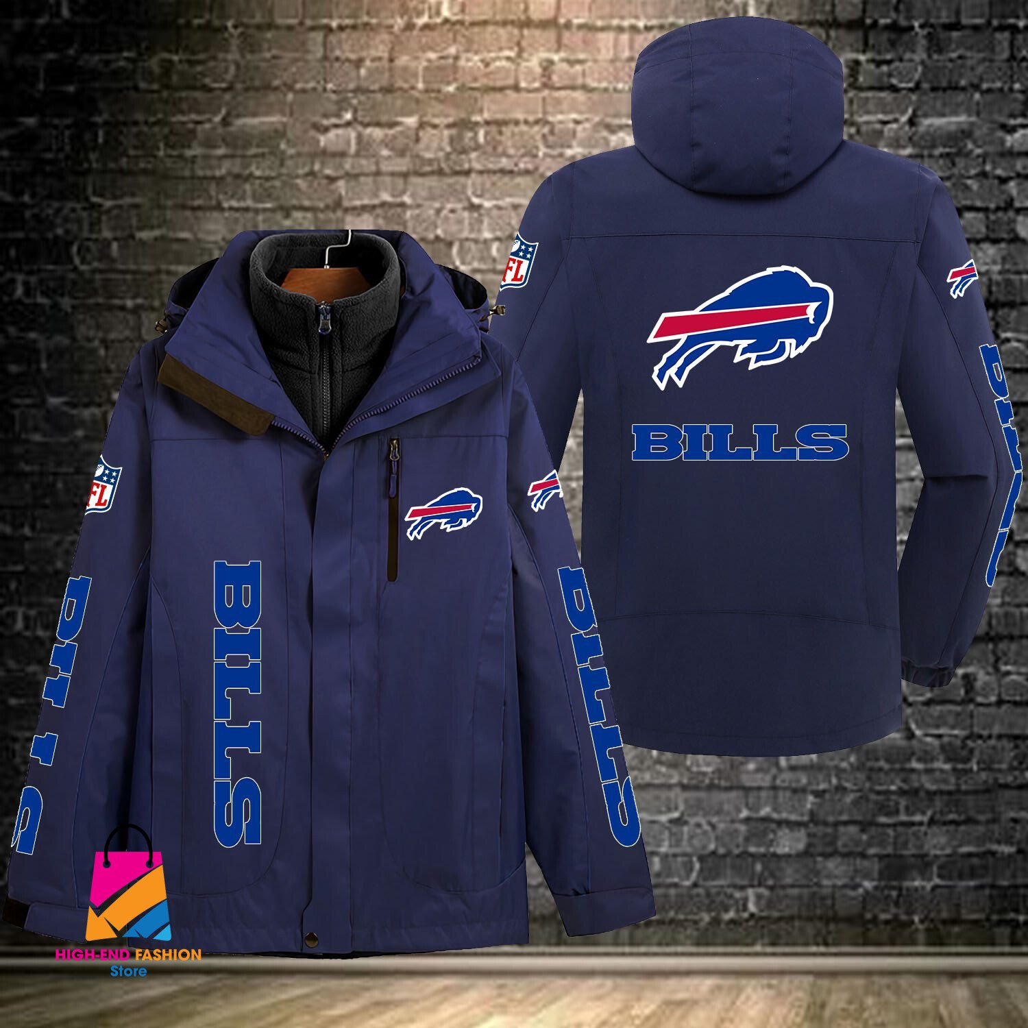 Buffalo Bills NFL Style Windbreaker Jacket For Fans