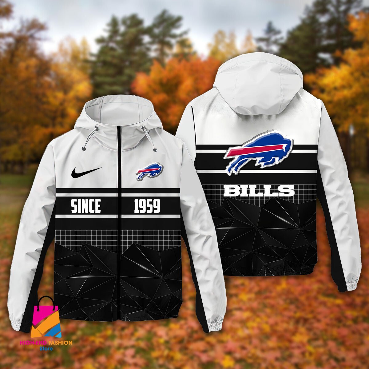 Buffalo Bills NFL Style Windbreaker Jacket For Fans