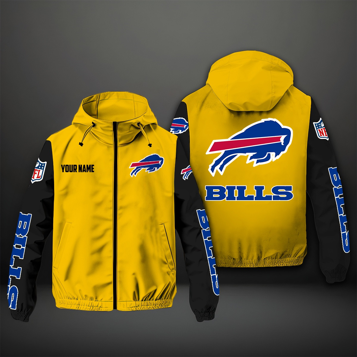 Buffalo Bills NFL Style Windbreaker Jacket For Fans
