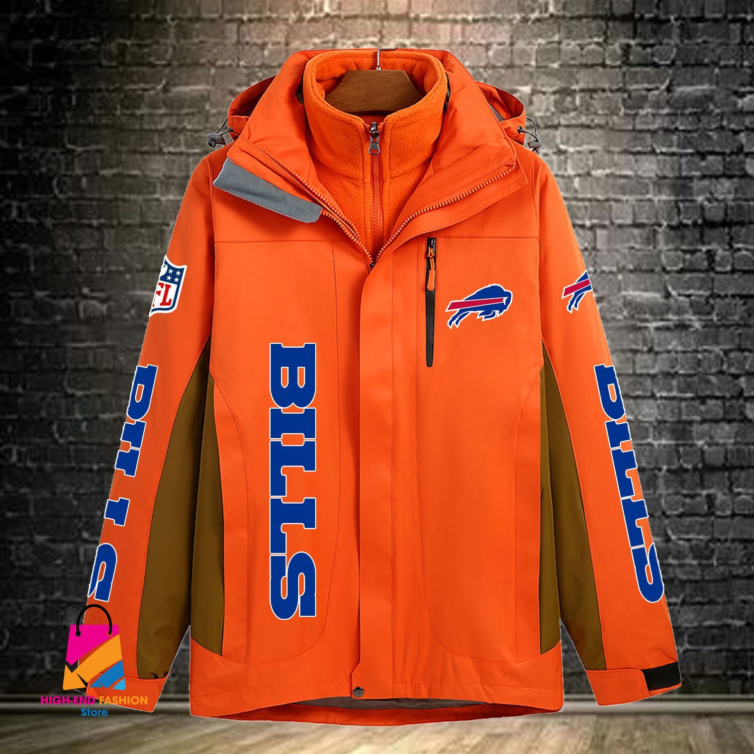 Buffalo Bills NFL Style Windbreaker Jacket For Fans