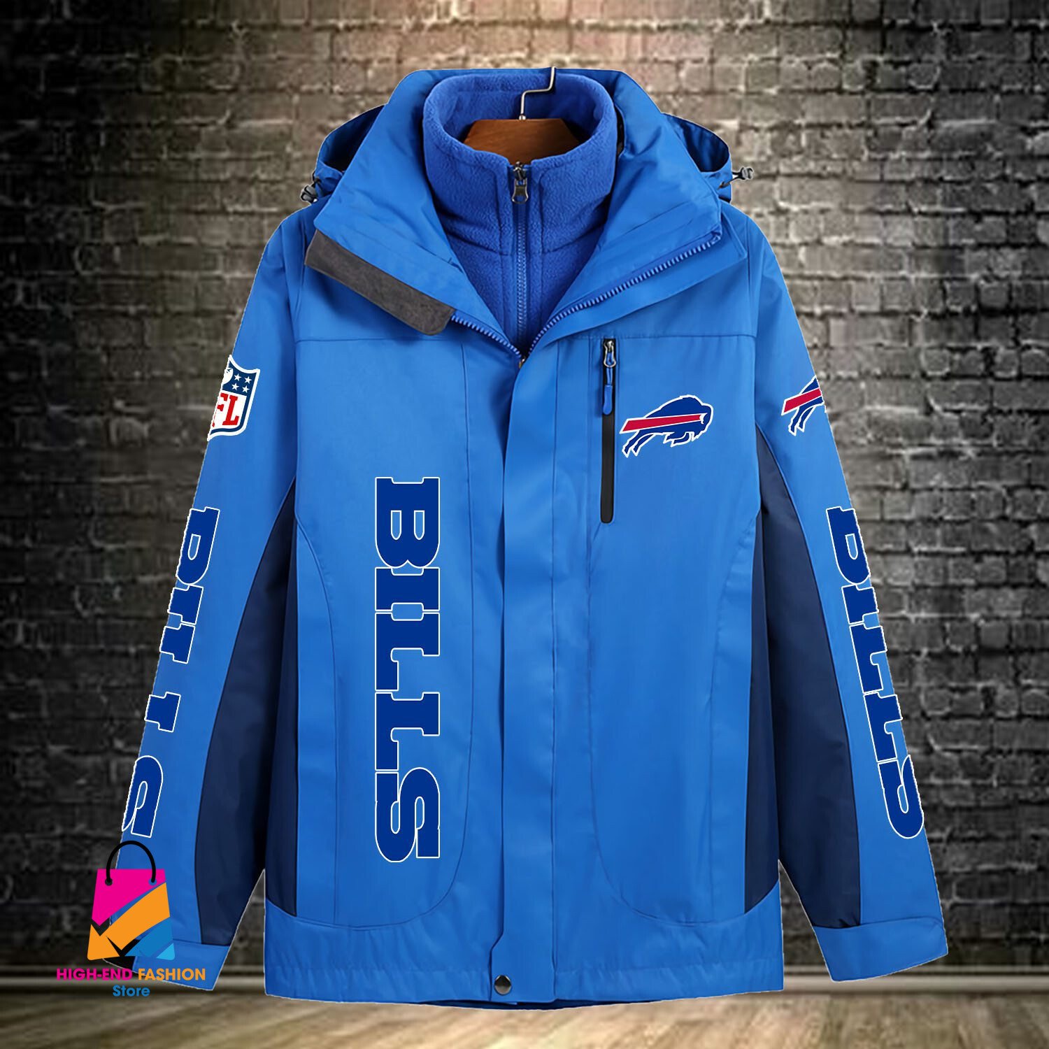 Buffalo Bills NFL Style Windbreaker Jacket For Fans