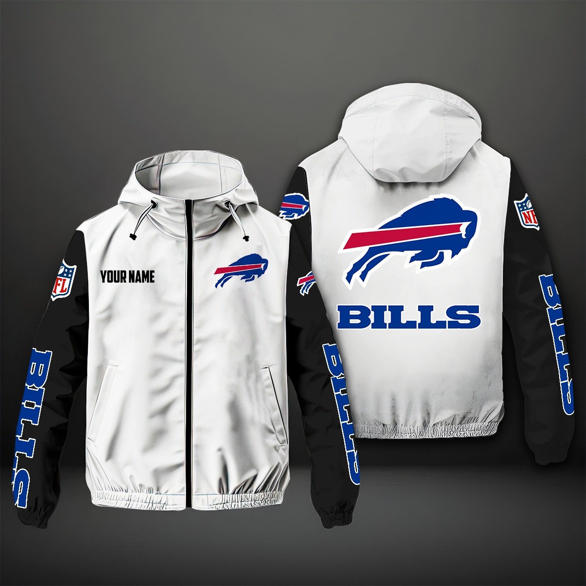 Buffalo Bills NFL Style Windbreaker Jacket For Fans