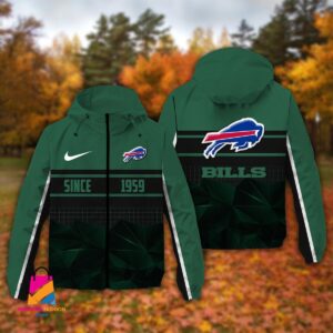 Buffalo Bills NFL Style Windbreaker Jacket For Fans