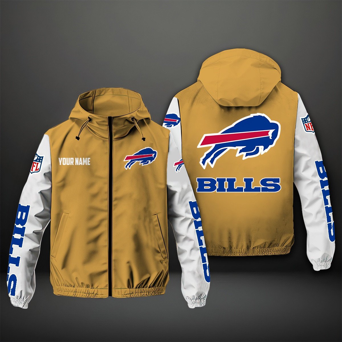 Buffalo Bills NFL Style Windbreaker Jacket For Fans