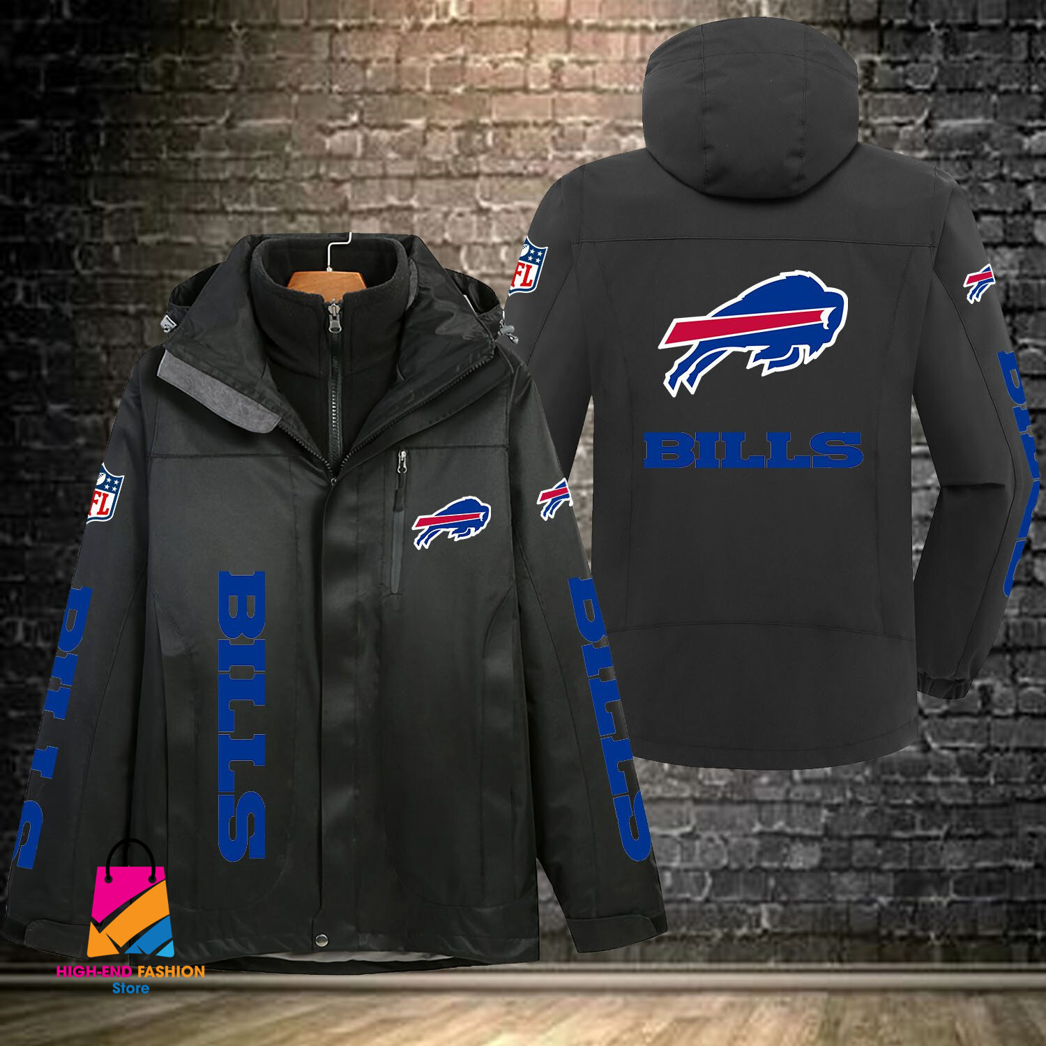 Buffalo Bills NFL Style Windbreaker Jacket For Fans