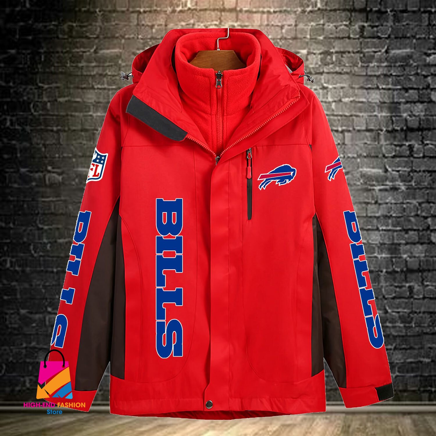 Buffalo Bills NFL Style Windbreaker Jacket For Fans