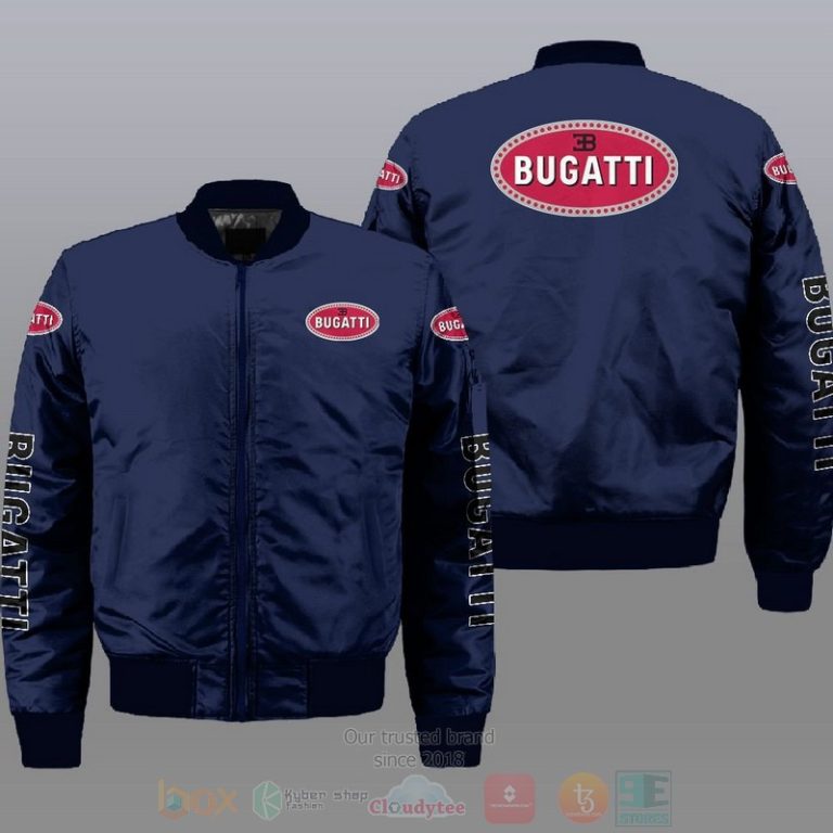 Bugatti Car Style Bomber Jacket For Fans
