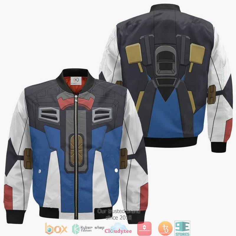 Burning Gundam Mobile Fighter G Gundam Anime Style Bomber Jacket For Fans
