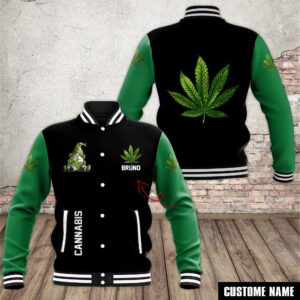 Cannabis Style Baseball Jacket For Fans