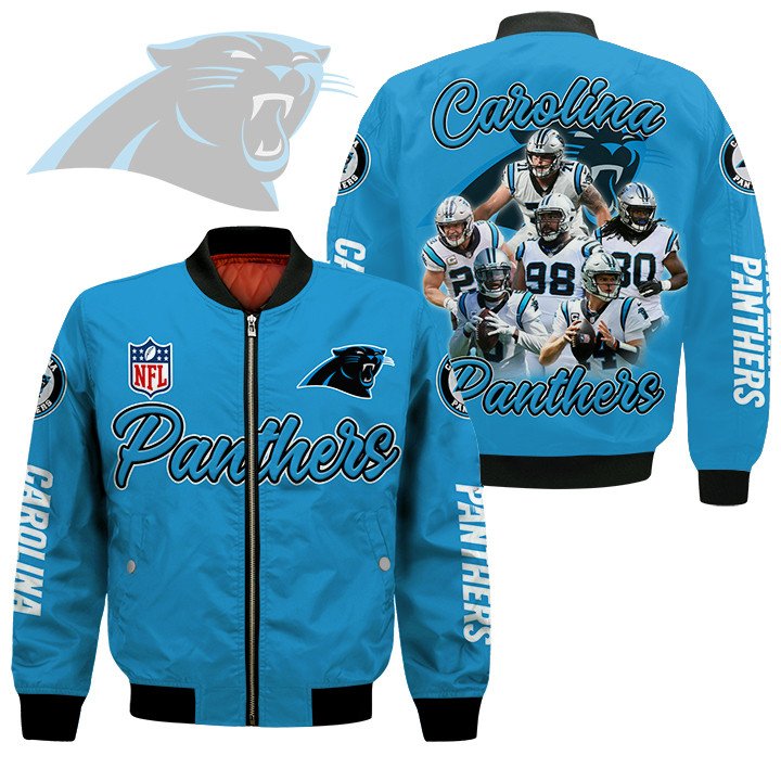 Carolina Panthers NFL Style Bomber Jacket For Fans