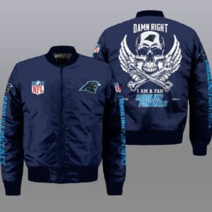 Carolina Panthers NFL Style Bomber Jacket For Fans