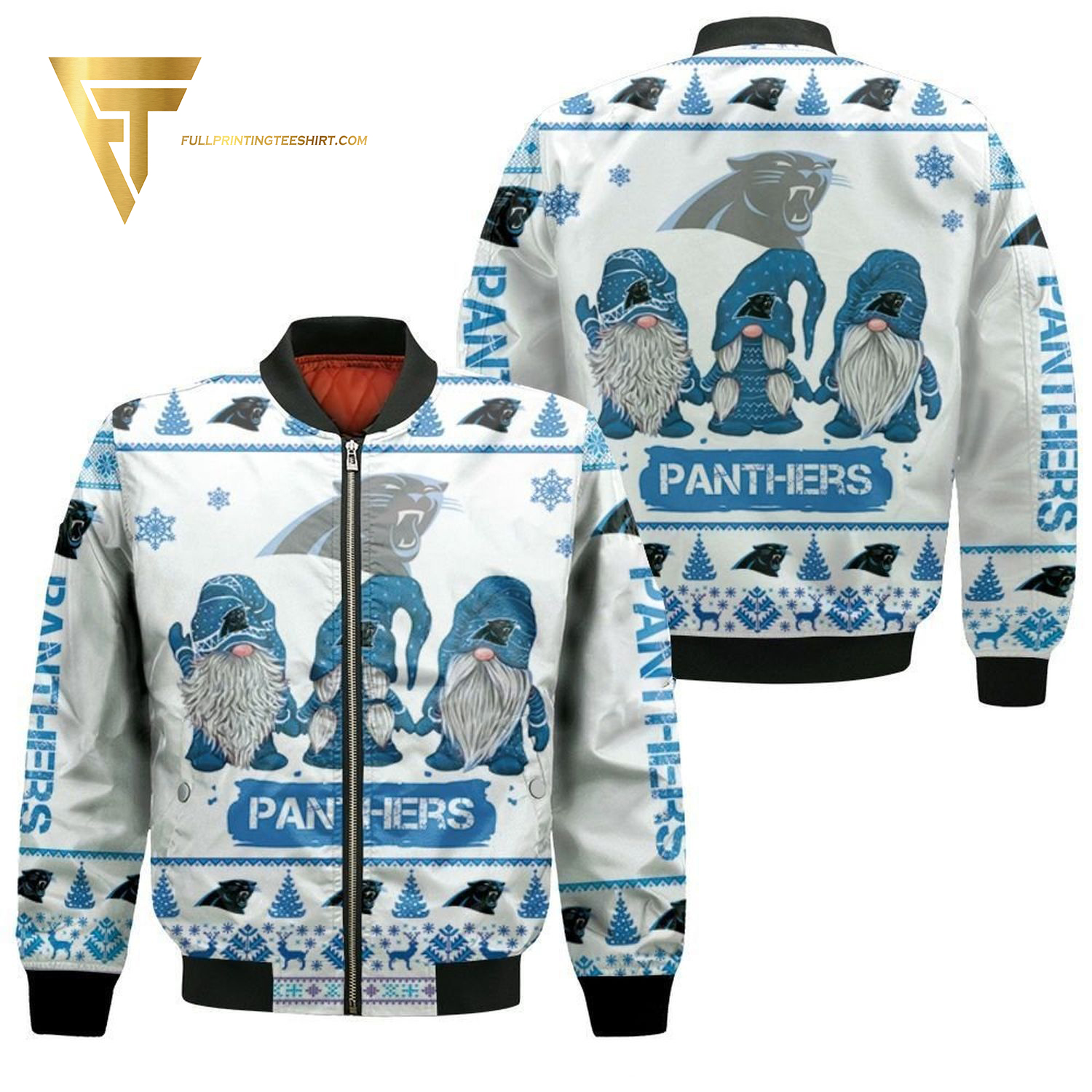 Carolina Panthers NFL Style Bomber Jacket For Fans