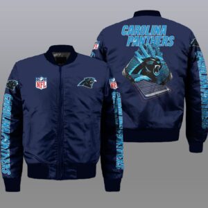 Carolina Panthers NFL Style Bomber Jacket For Fans
