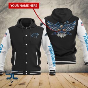 Carolina Panthers NFL Style Hooded Baseball Jacket For Fan
