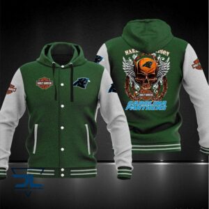 Carolina Panthers NFL Style Hooded Baseball Jacket For Fan