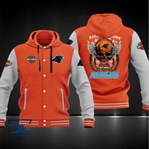 Carolina Panthers NFL Style Hooded Baseball Jacket For Fan