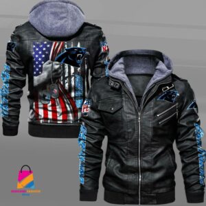 Carolina Panthers NFL Style Leather Jacket For Fan