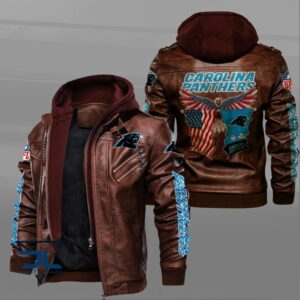 Carolina Panthers NFL Style Leather Jacket For Fan