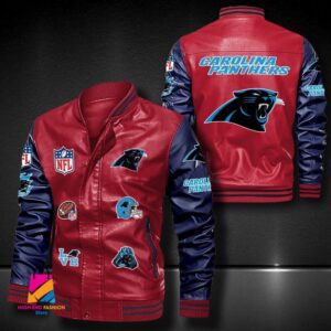 Carolina Panthers NFL Style Leather Jacket For Fan