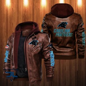 Carolina Panthers NFL Style Leather Jacket For Fan
