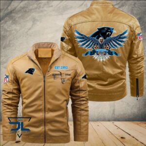Carolina Panthers NFL Style Leather Jacket For Fans