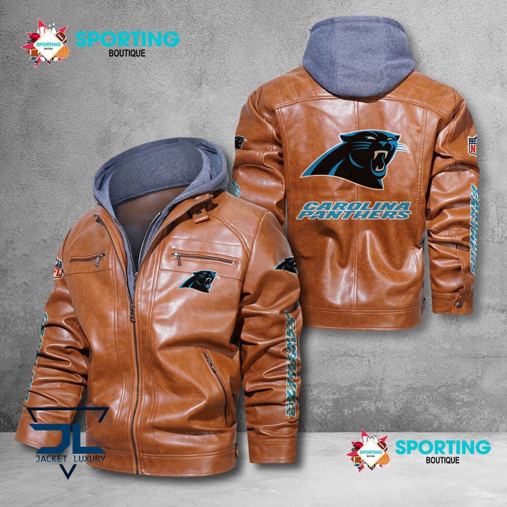Carolina Panthers NFL Style Leather Jacket For Fans
