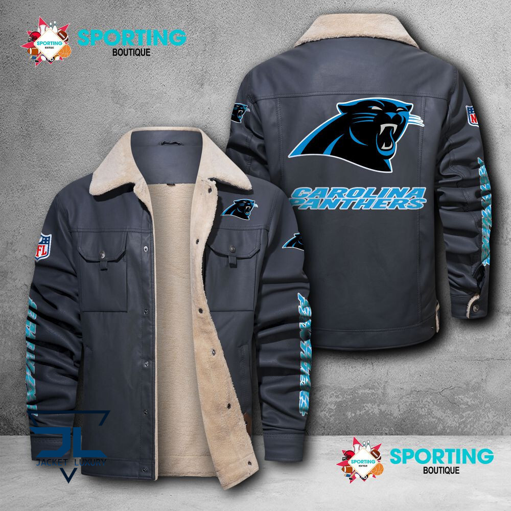 Carolina Panthers NFL Style Leather Jacket For Fans