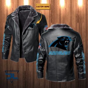 Carolina Panthers NFL Style Leather Jacket For Fans