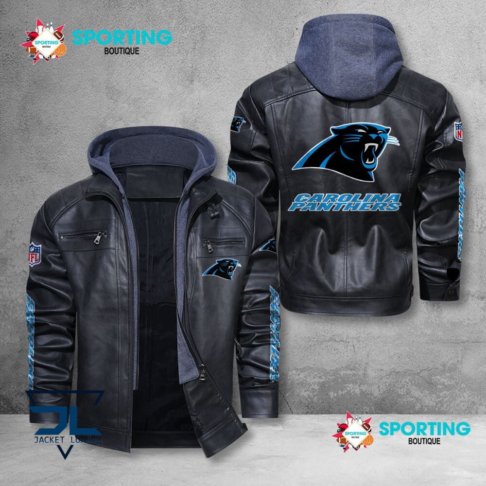 Carolina Panthers NFL Style Leather Jacket For Fans