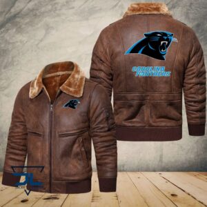 Carolina Panthers NFL Style Leather Jacket For Fans