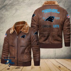 Carolina Panthers NFL Style Leather Jacket For Fans