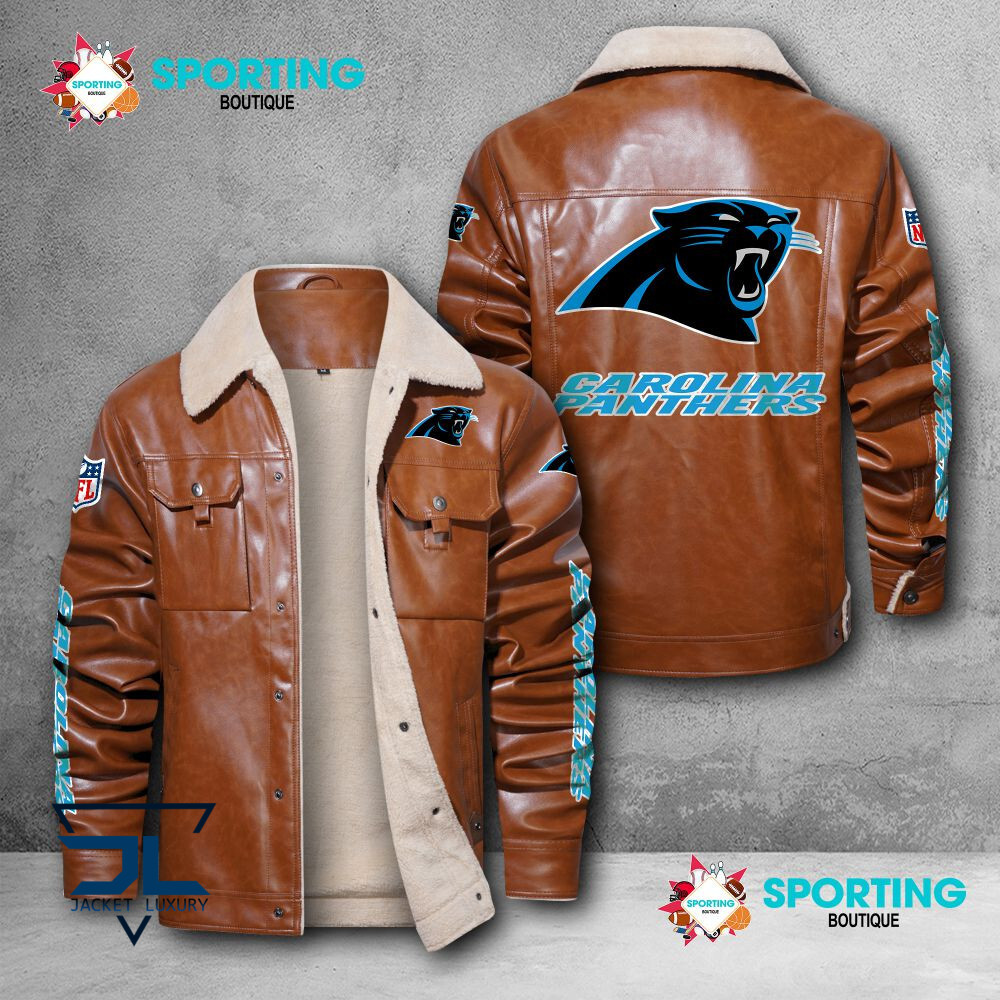 Carolina Panthers NFL Style Leather Jacket For Fans