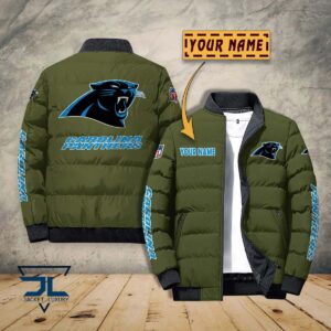 Carolina Panthers NFL Style Puffer Jacket For Fans
