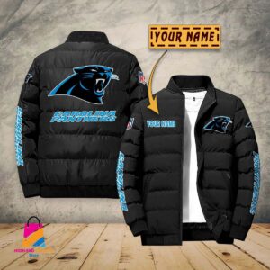 Carolina Panthers NFL Style Puffer Jacket For Fans