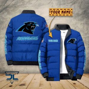 Carolina Panthers NFL Style Puffer Jacket For Fans