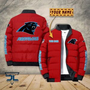 Carolina Panthers NFL Style Puffer Jacket For Fans