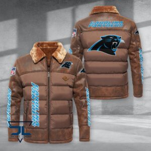Carolina Panthers NFL Style Puffer Jacket For Fans