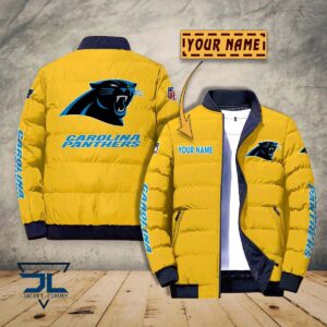 Carolina Panthers NFL Style Puffer Jacket For Fans