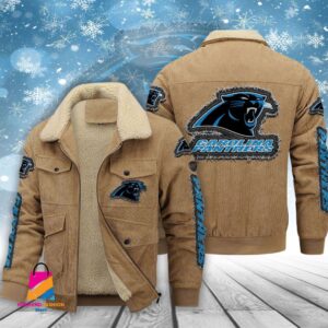 Carolina Panthers NFL Style Thermal Cotton Jacket Prim For Fans