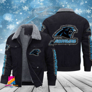 Carolina Panthers NFL Style Thermal Cotton Jacket Prim For Fans