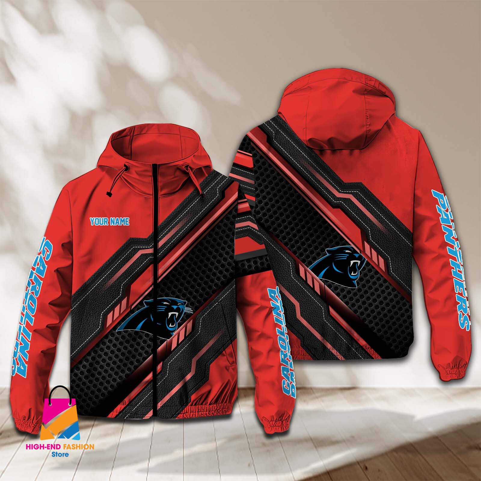 Carolina Panthers NFL Style Windbreaker Jacket For Fans