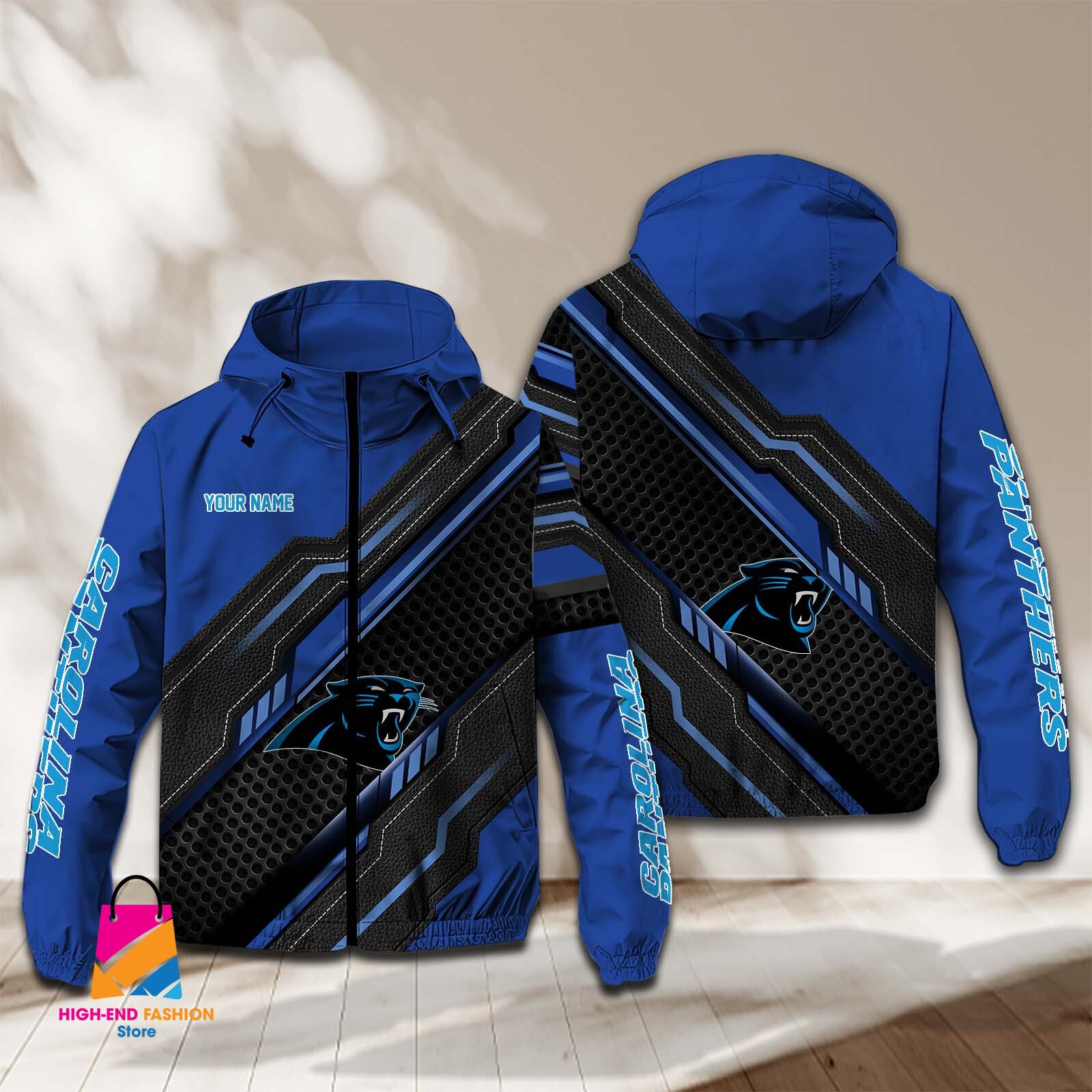 Carolina Panthers NFL Style Windbreaker Jacket For Fans
