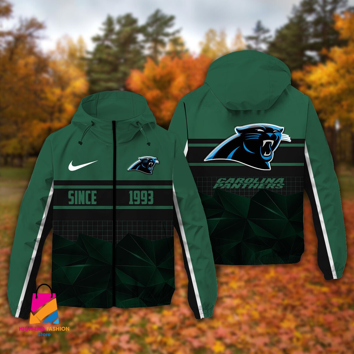 Carolina Panthers NFL Style Windbreaker Jacket For Fans