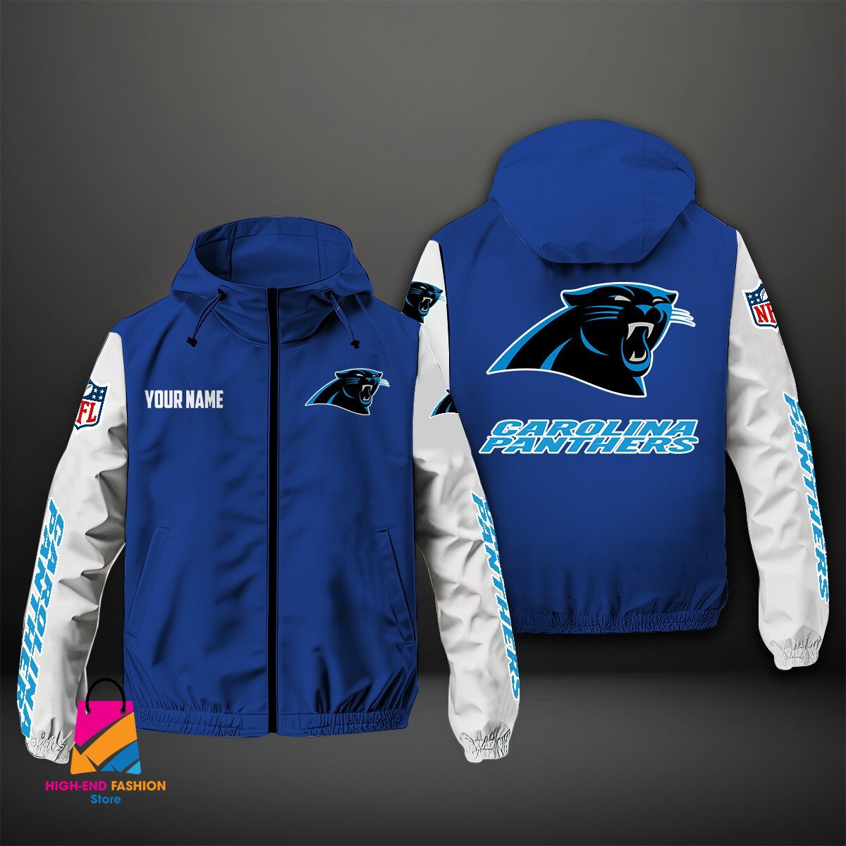 Carolina Panthers NFL Style Windbreaker Jacket For Fans