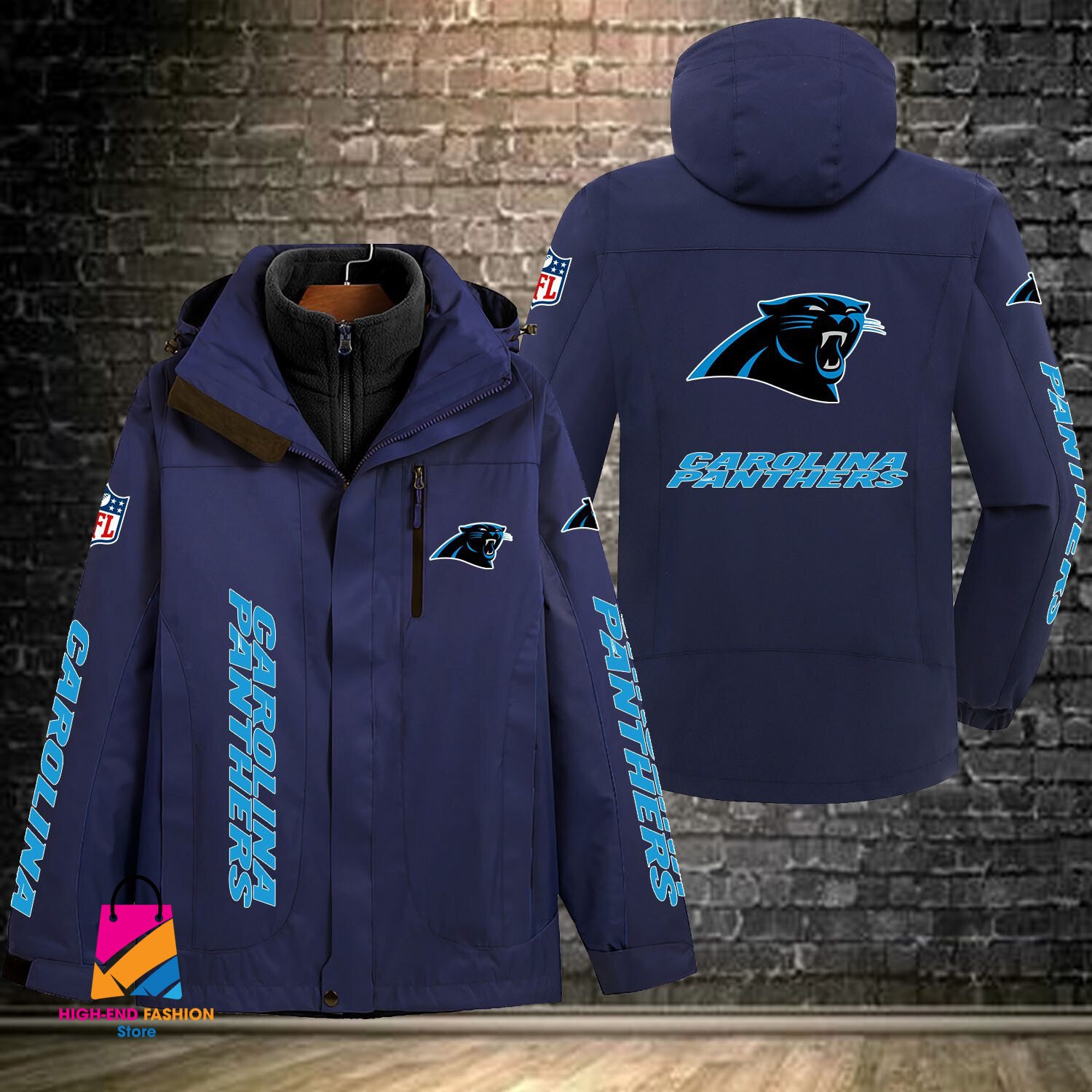Carolina Panthers NFL Style Windbreaker Jacket For Fans