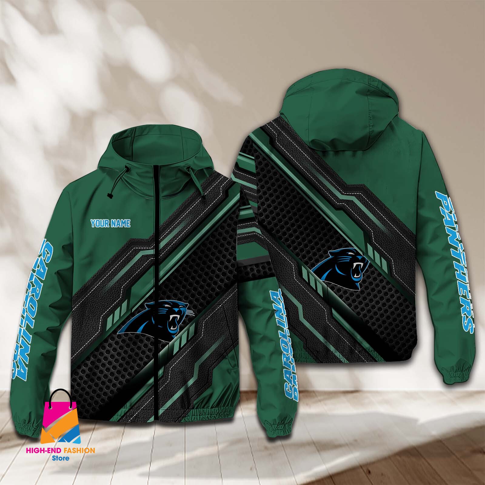 Carolina Panthers NFL Style Windbreaker Jacket For Fans