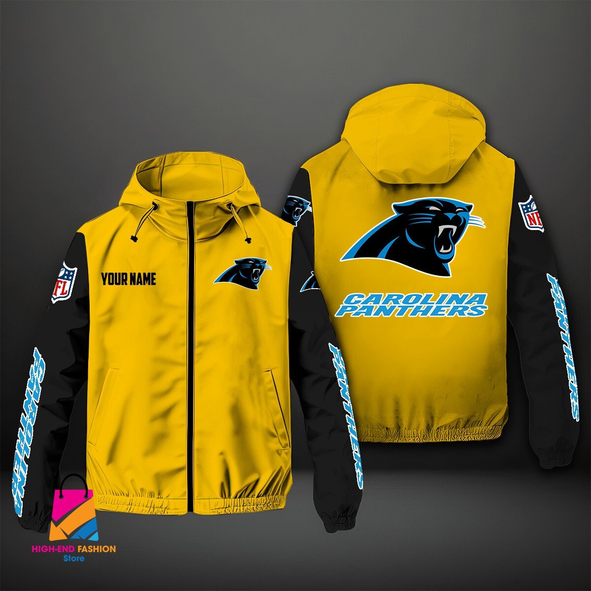 Carolina Panthers NFL Style Windbreaker Jacket For Fans