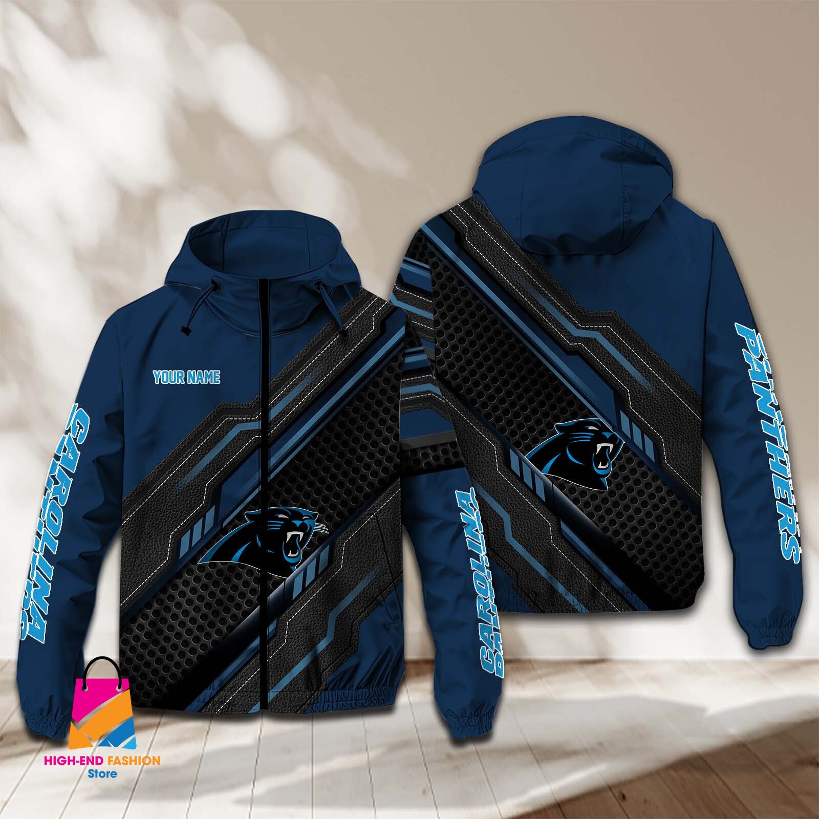 Carolina Panthers NFL Style Windbreaker Jacket For Fans