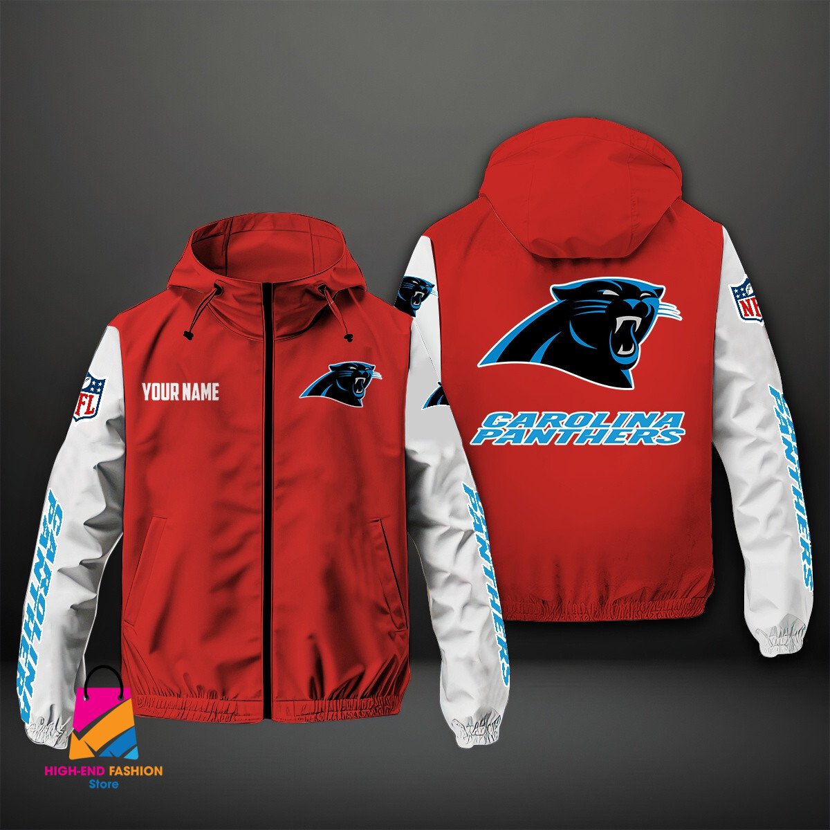 Carolina Panthers NFL Style Windbreaker Jacket For Fans