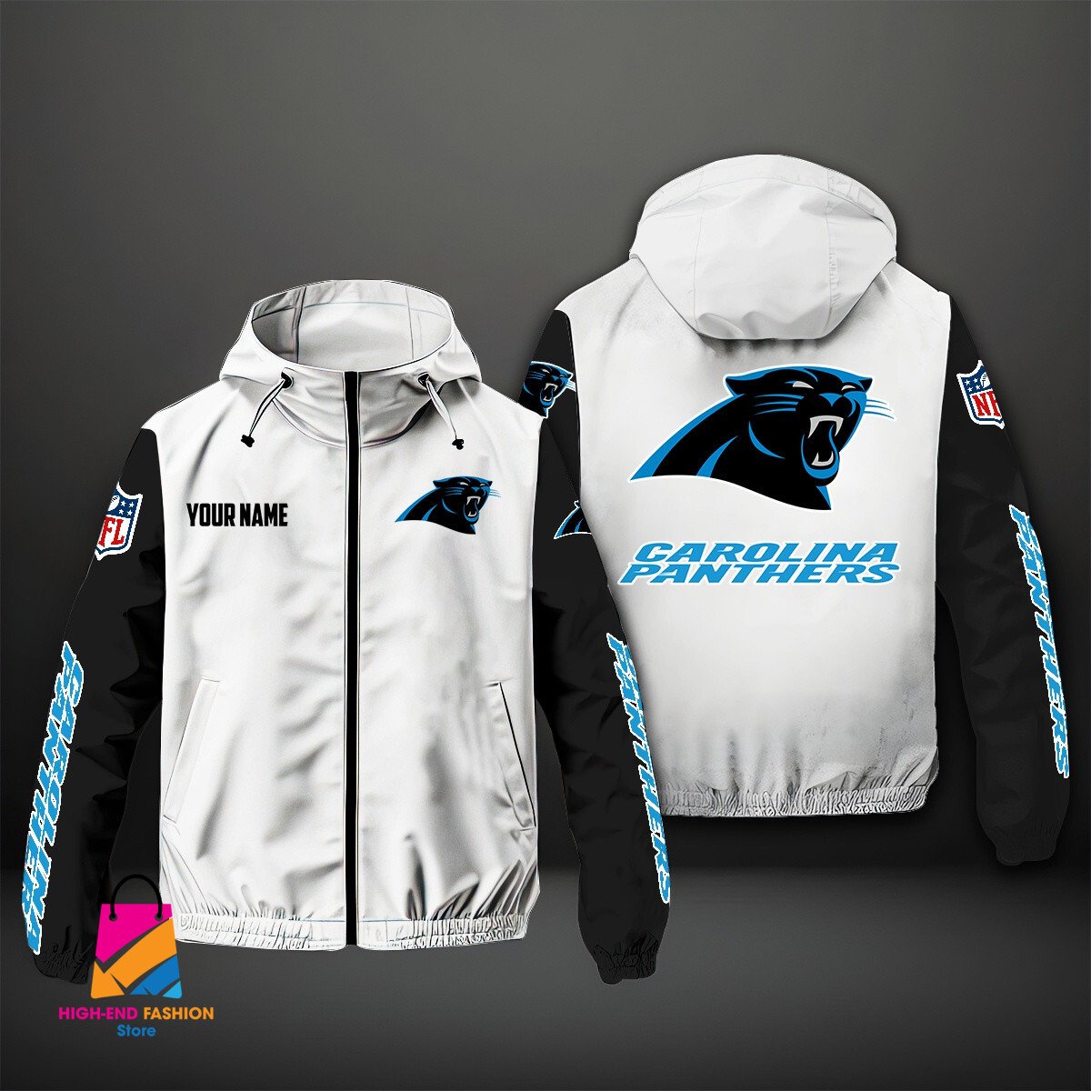 Carolina Panthers NFL Style Windbreaker Jacket For Fans